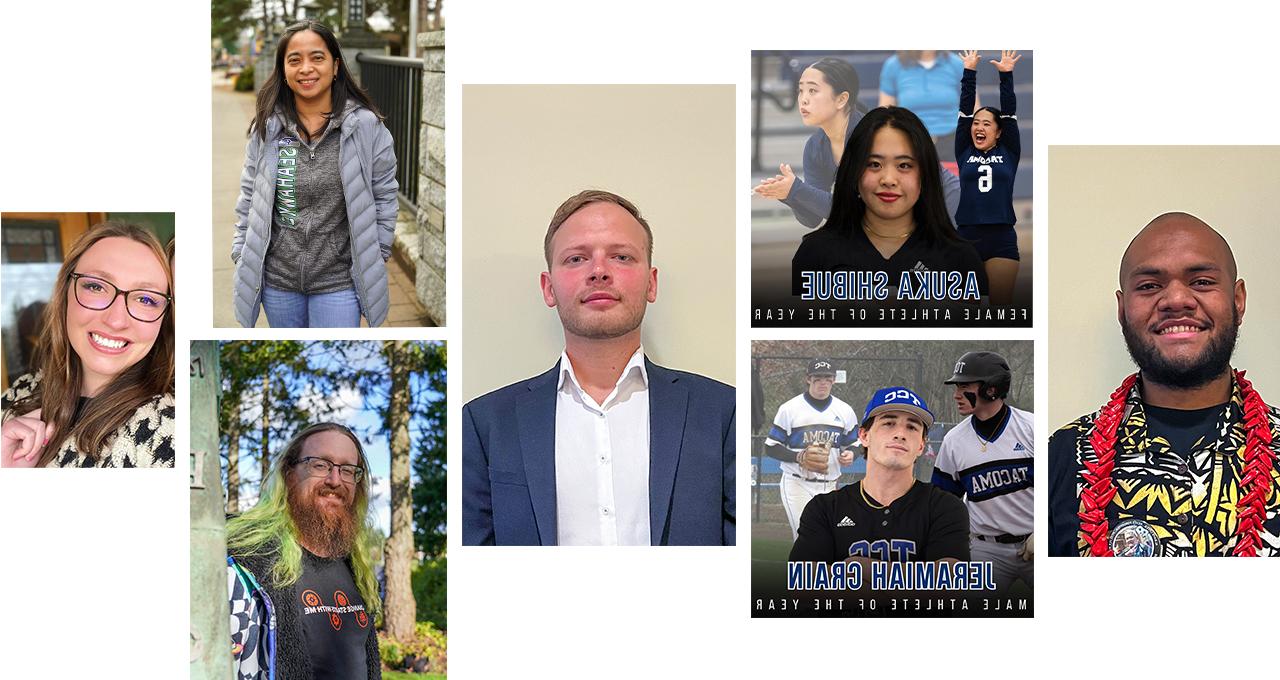 A collage of student award winners